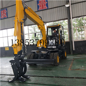 廣西甘蔗地專用輪式360度旋轉抓木機 現(xiàn)貨供應