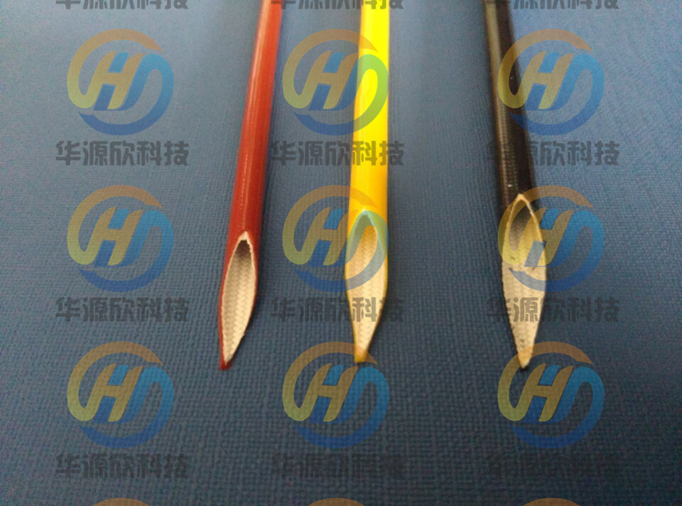 深圳華源欣內(nèi)膠外纖白色 黑色纖維套管，耐壓4kv，規(guī)格齊全