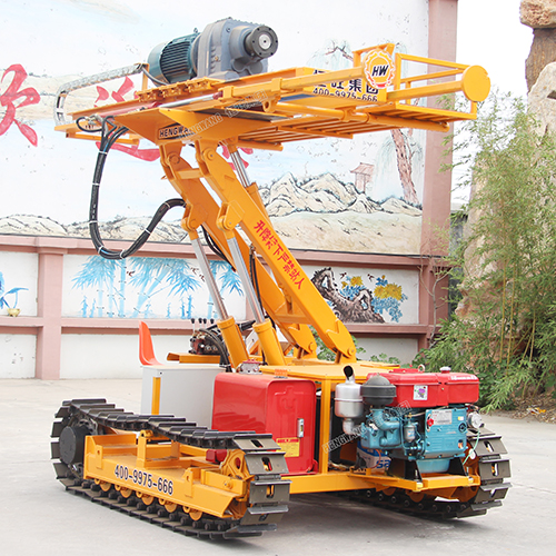 履帶式巖石電鉆 基坑支護(hù)錨固鉆機多少錢 多角度巖石電鉆