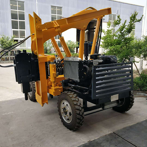 液壓波形護(hù)欄打樁機 高速公路打樁機 護(hù)欄壓樁機