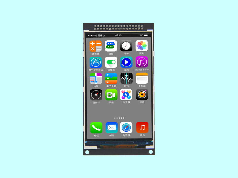 4.3寸TFT豎屏MCU接口TFT彩色模組