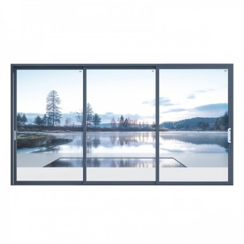 佛山高性能隔熱門窗廠家意博鋁合金推拉門定制 麗景廚房隔音門