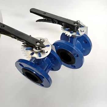 吳忠儀表/D341X法蘭橡膠蝶閥